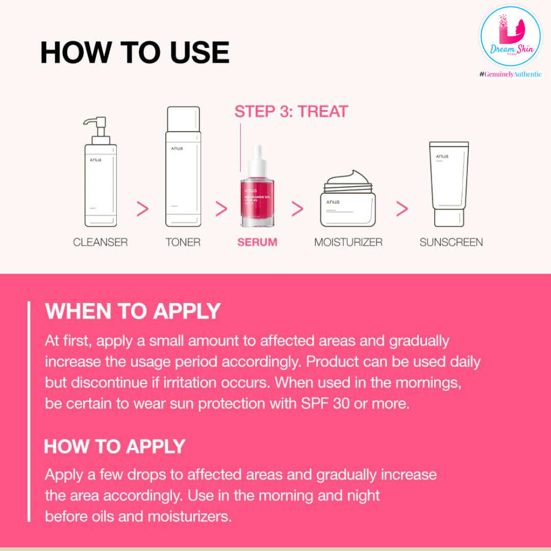 Anua Niacinamide 10%+TXN4% Dark Spot Correcting Serum, 30ml
